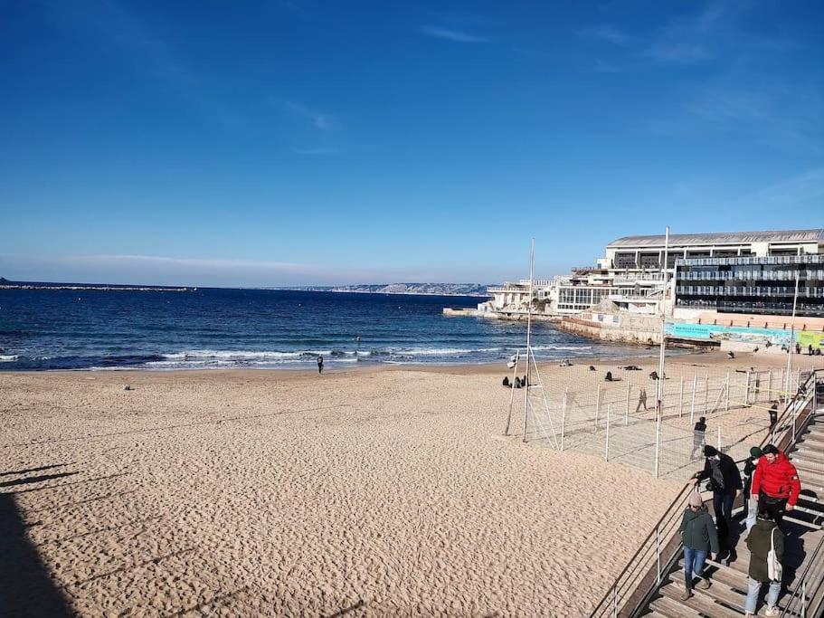 Studio Coin Nuit, Entre Plage Et Centre Marseilles Buitenkant foto