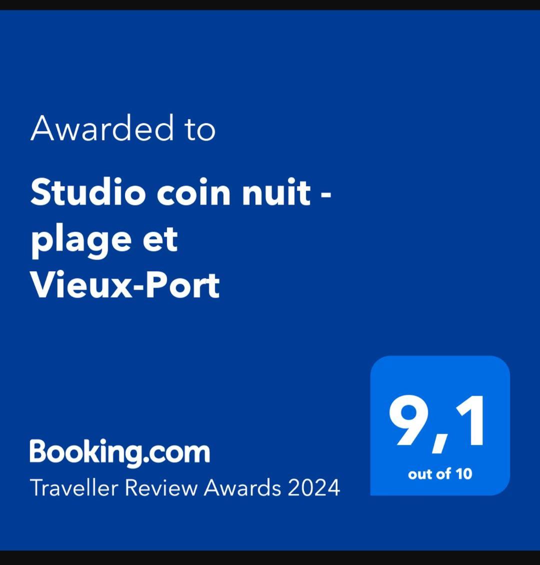 Studio Coin Nuit, Entre Plage Et Centre Marseilles Buitenkant foto